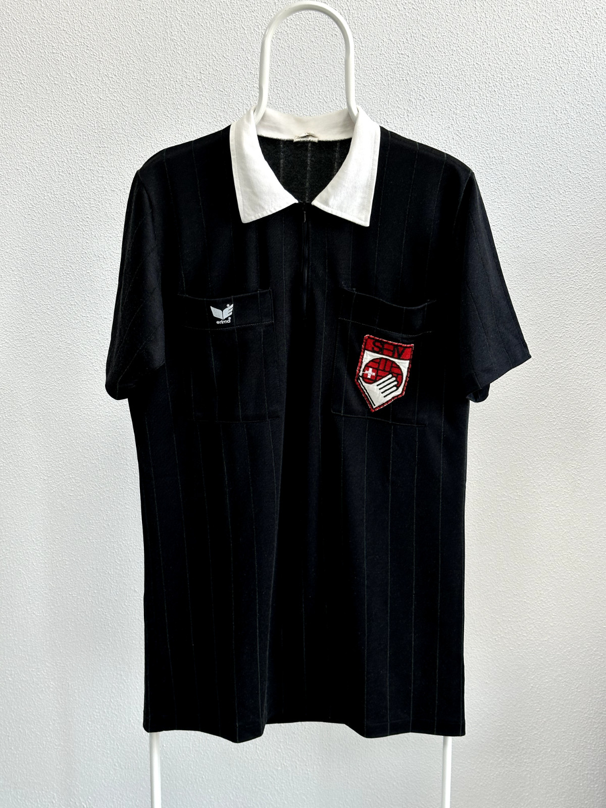 Rare Swiss Switzerland National Referee Vintage Shirt Erima size XL