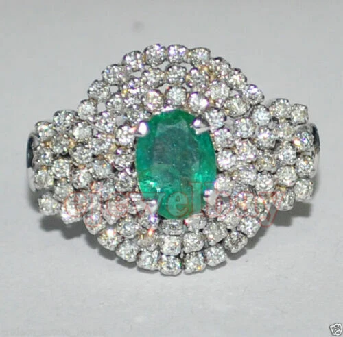 Echtschmuck-Ringe Diamant Smaragd