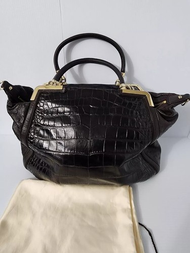 COACH Bag Madison Satchel Dark Chocolate Brown - Picture 9 of 23