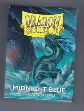 Dragon Shield Matte Midnight Blue (100) Shield Sleeves Free Shipping