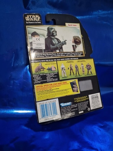 Star Wars Freeze Frame Darth Vader Removable Cape Action Figure Blue Card 1997 - Picture 5 of 8