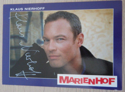 Autogramm TV und Theater Schauspieler Klaus Nierhoff Marienhof ARD (115999)