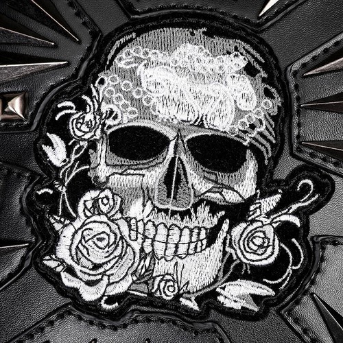 Bolso Bandolera Cuero Vintage Gótico Steampunk Unisex Calavera Bolso de Hombro - Imagen 9 de 12