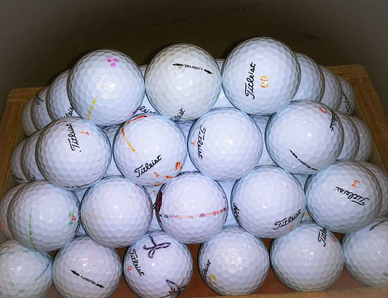 36 (3 Dozen) TITLEIST Golf Velocity Used Golf Balls 3A FREE SHIPPING!!