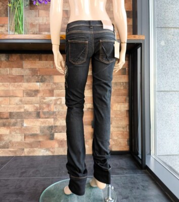 パンツ john galliano double waist black denim JOHN GALLIANO(ジョンガリアーノ) 00's double waist denim pants