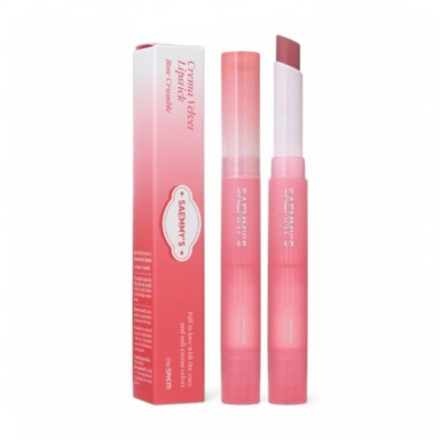 The Saem Saemmy's Crema Velvet Lipstick 5 Colors #03 Rose Crumble #dau