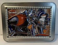 Harley Davidson Motorcycle 2003 2 Deck Playing Cards in Collectible Tin