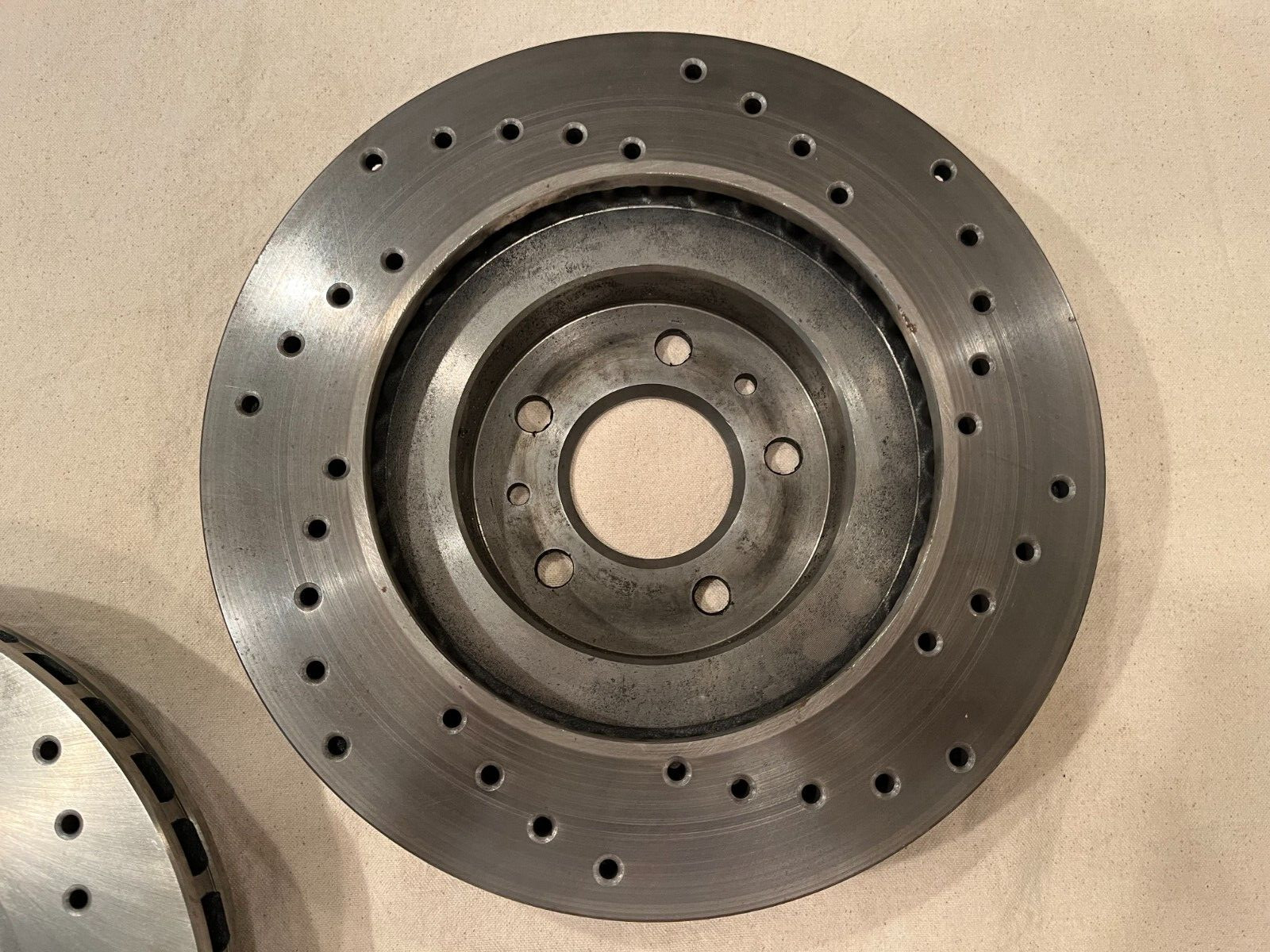 1988-1991 FERRARI TESTAROSSA BREMBO PERFORMANCE BRAKE DISC ROTORS FRONT SET- NEW