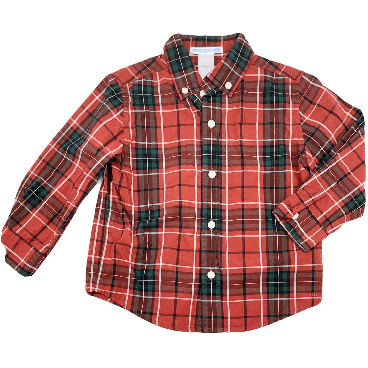 janie and jack dress shirt Janie and Jack Blue Long Sleeve Shirt Boy 4t 100% Linen