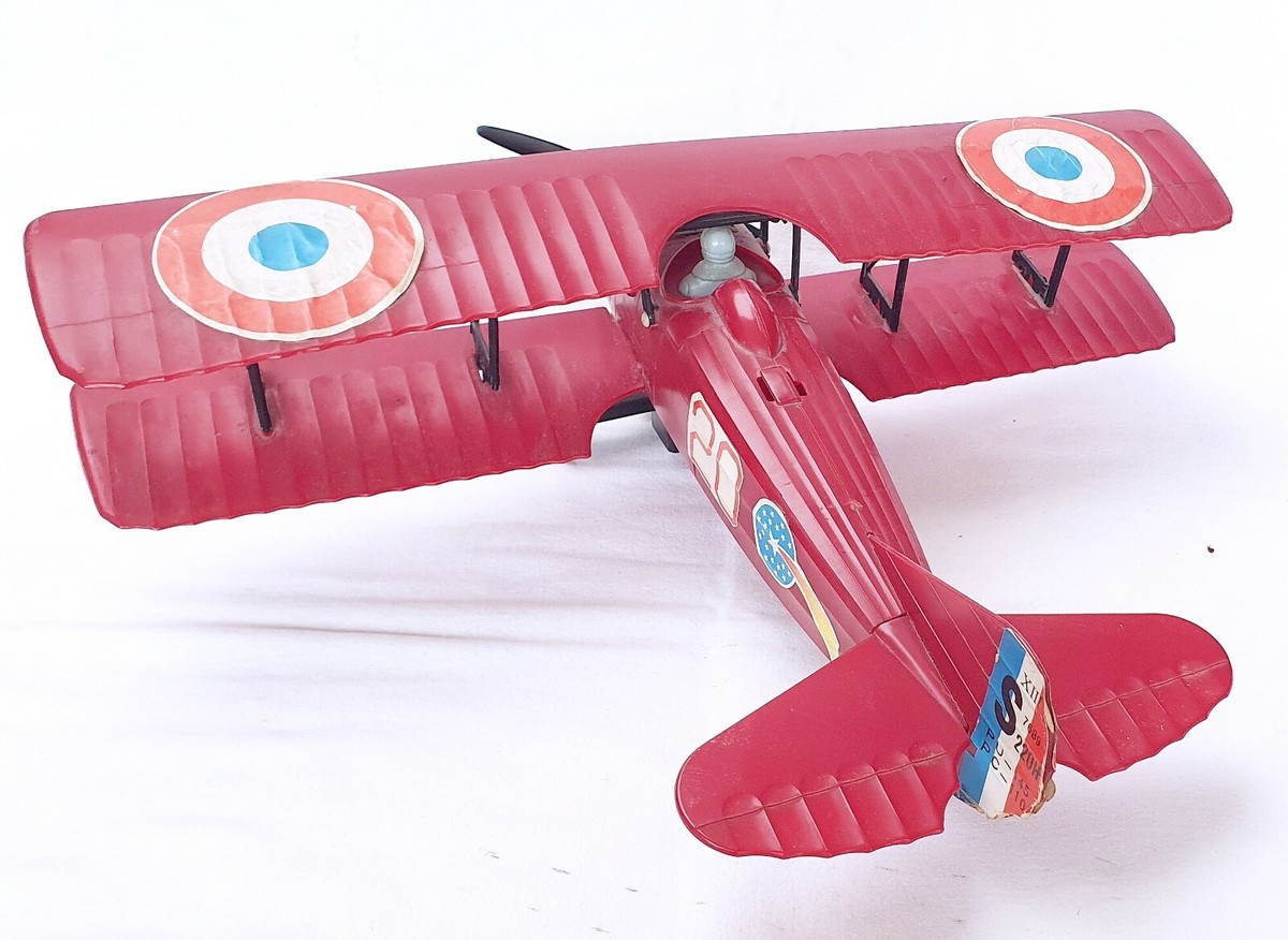 Tomy Japan 1:20 SPAD XIII BIPLANE WW1 FIGHTER PLANE Friction