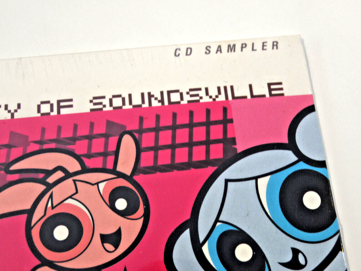 Powerpuff Girls The City of Soundsville CD Sampler PROMO Cartoon