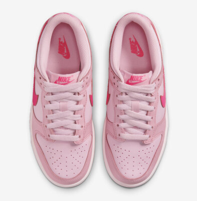 nike dunk barbie low gs triple pink