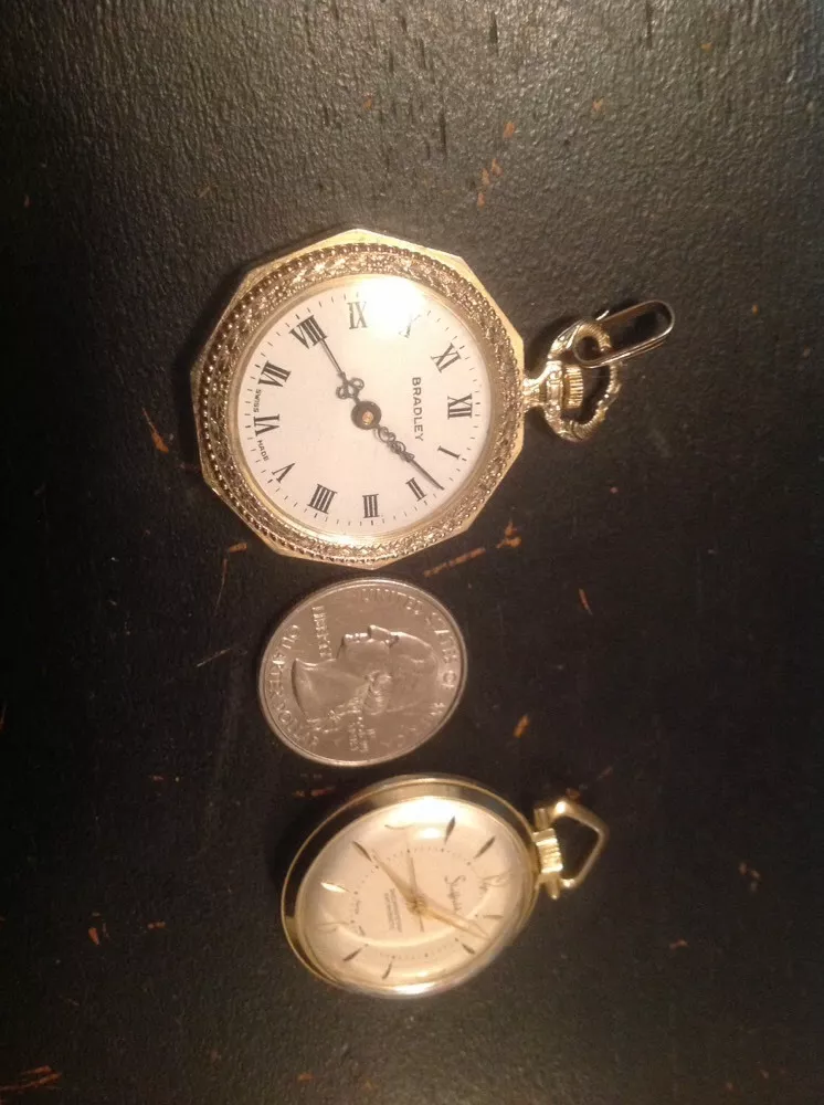 Two Gold Toned Vintage Ladies Swiss Made Sheffield And Bradley