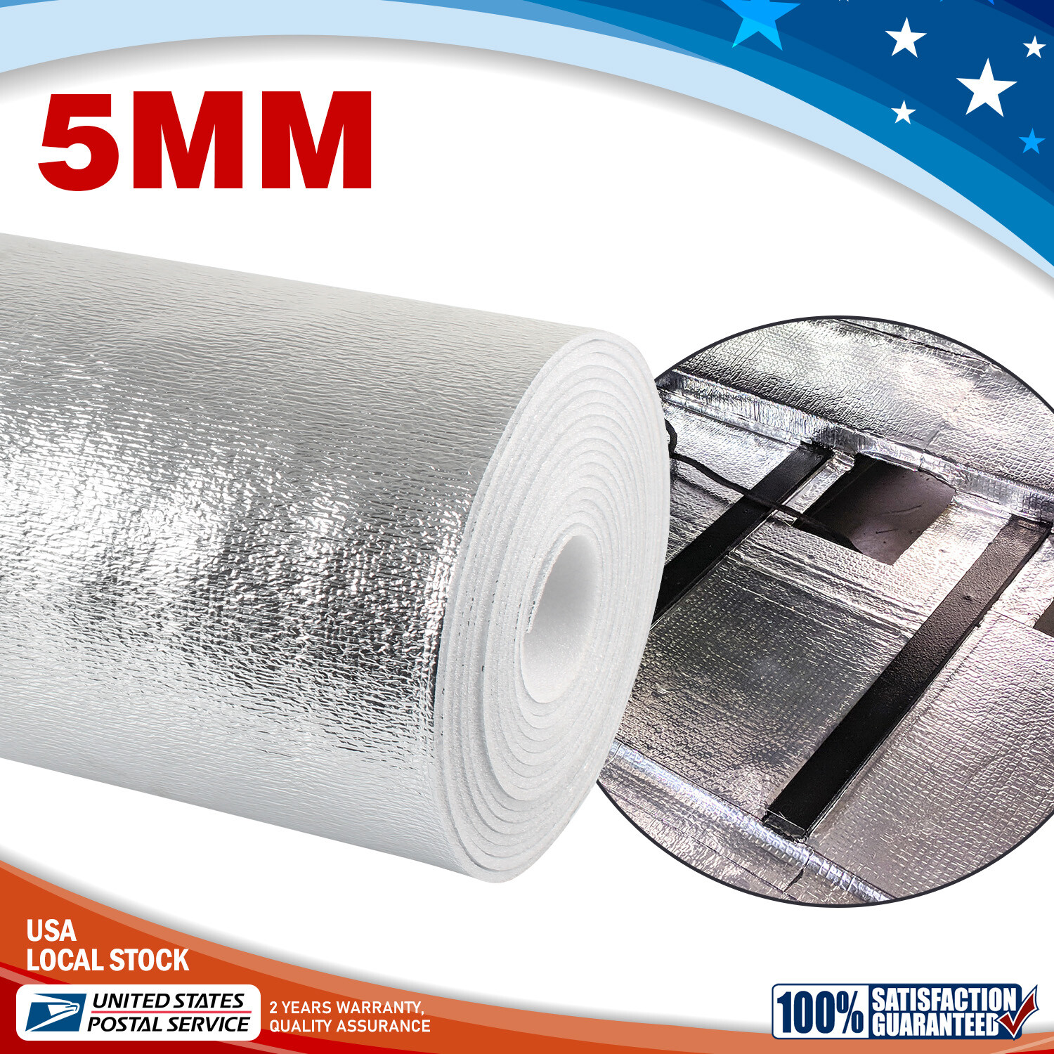 64Sqft car Noise Deadening Heat Shield Insulation Sound Deadener Mat waterproof