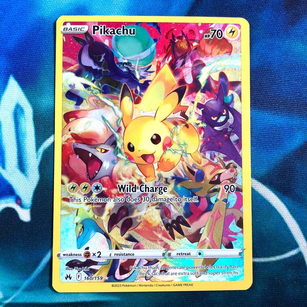 Pikachu - 160/159 - Full Art Secret Rare Crown Zenith Pikachu - 160/159 - Full Art Secret Rare Crown Zenith