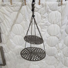 2 pc round crochet wire hang Bearded Dragon reptile Hammock swing green HEREEX