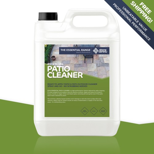 Best Patio Cleaner 5L AcidFree Fast Easy Removal of Paving Slab