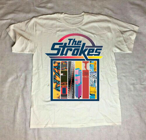 良品 ビンテージ ストロークス THE STROKES ロックTシャツ バンドT ザ ストロークス The Strokes バンド ロック Tシャツ サンド : Tシャツ