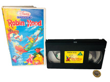 VHS Video Tape Movie Robin Hood Disney NO MOULD Vintage ra