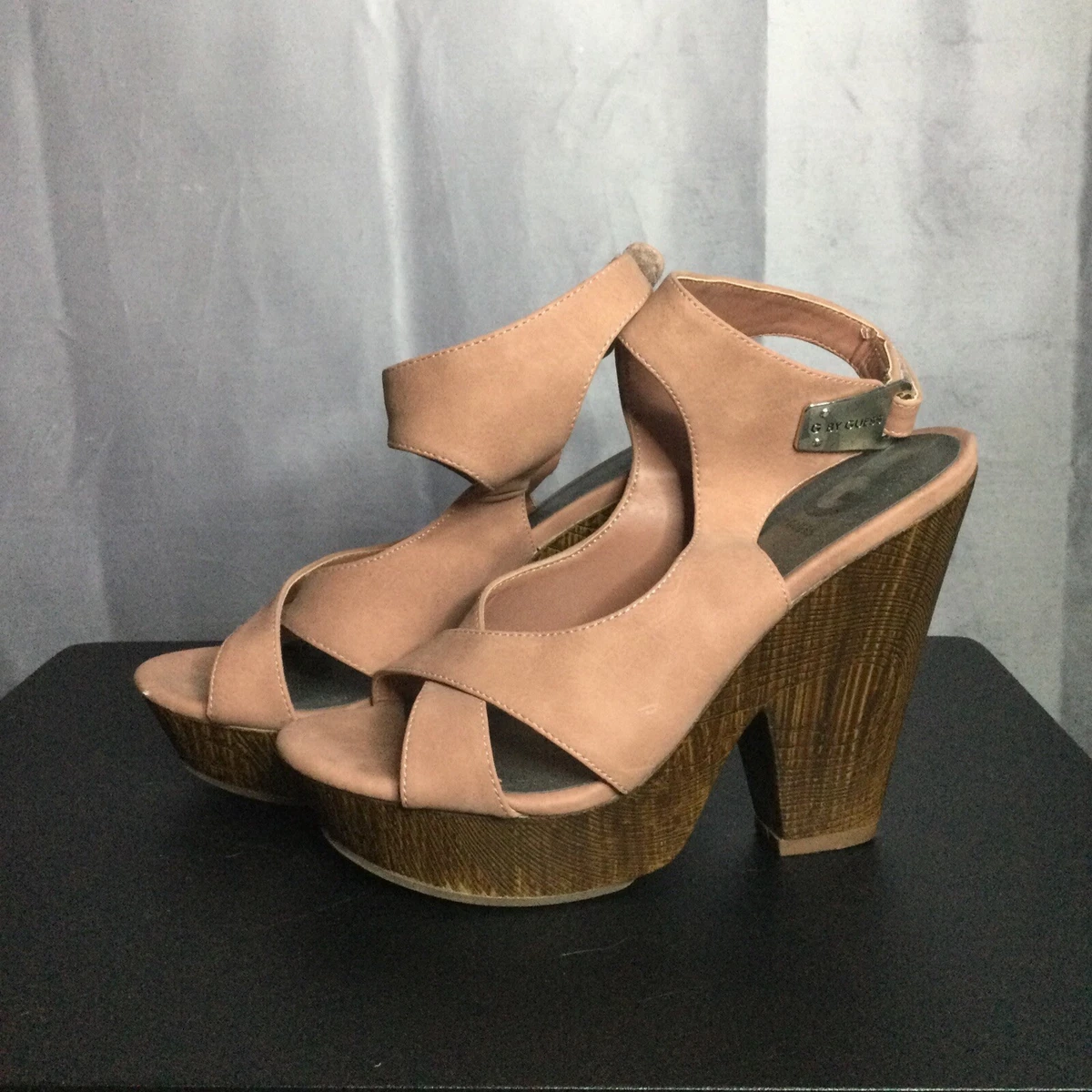 Guess wooden best sale heels
