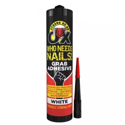 STRONG AS OX Advanced Polymer Clear Adhesive for Metal, Wood, Ceramics, Concrete, Brick, uPVC