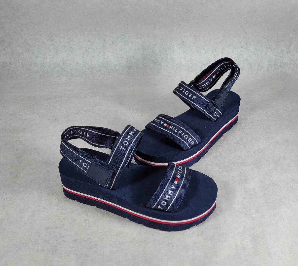 Girls Youth Womens Hilfiger Sandals Strap Wedge Size 5Y Refer To Photos | eBay