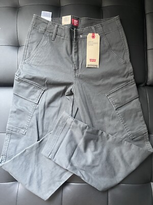 Levi's XX Cargo Taper Stretch Pants Grey Mens size 29x30 New $69.50 Msrp