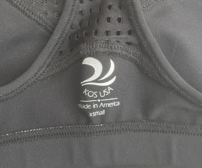 Sujetador deportivo KOS EE. UU. Para mujer nuevo con etiquetas talla pequeña yoga/gimnasio recortes láser espalda deportiva Foto 4 de 4