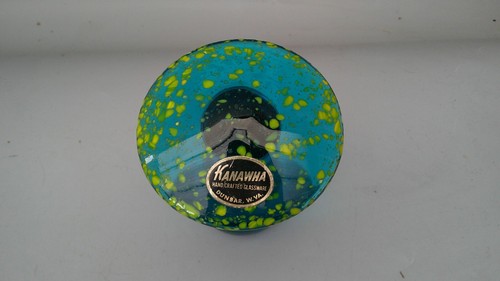 Fungo in vetro artigianale Kanawha vintage - Foto 5 di 6