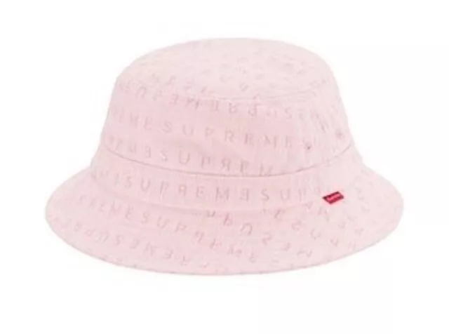 Supreme Jacquard Logos Denim Crusher Pink SS20 New DS