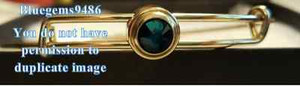 Authentic Alex and Ani Sacred Studs Emerald Love Bangle Gold Plated - Rare