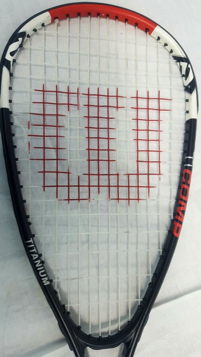 Raquette De Squash Wilson Titanium Smash Série T1 - Modèle D'occasion - Idéale Pour Joueur Régulier