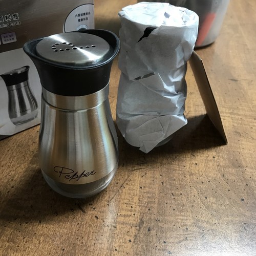Salt & Pepper Shakers - Silver & Glass NEW - Picture 7 of 10