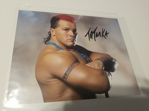 Tatanka Wwe autografo firmato foto 8x10 Wwf - Foto 5 di 5