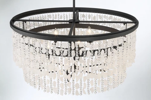 Minka Lavery Shimmering Elegance 9 Light Chandelier, Sand Coal - Picture 6 of 6