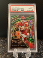 2023 Panini Select Patrick Mahomes Dragon Scale Prizm Club Level /70 PSA 10