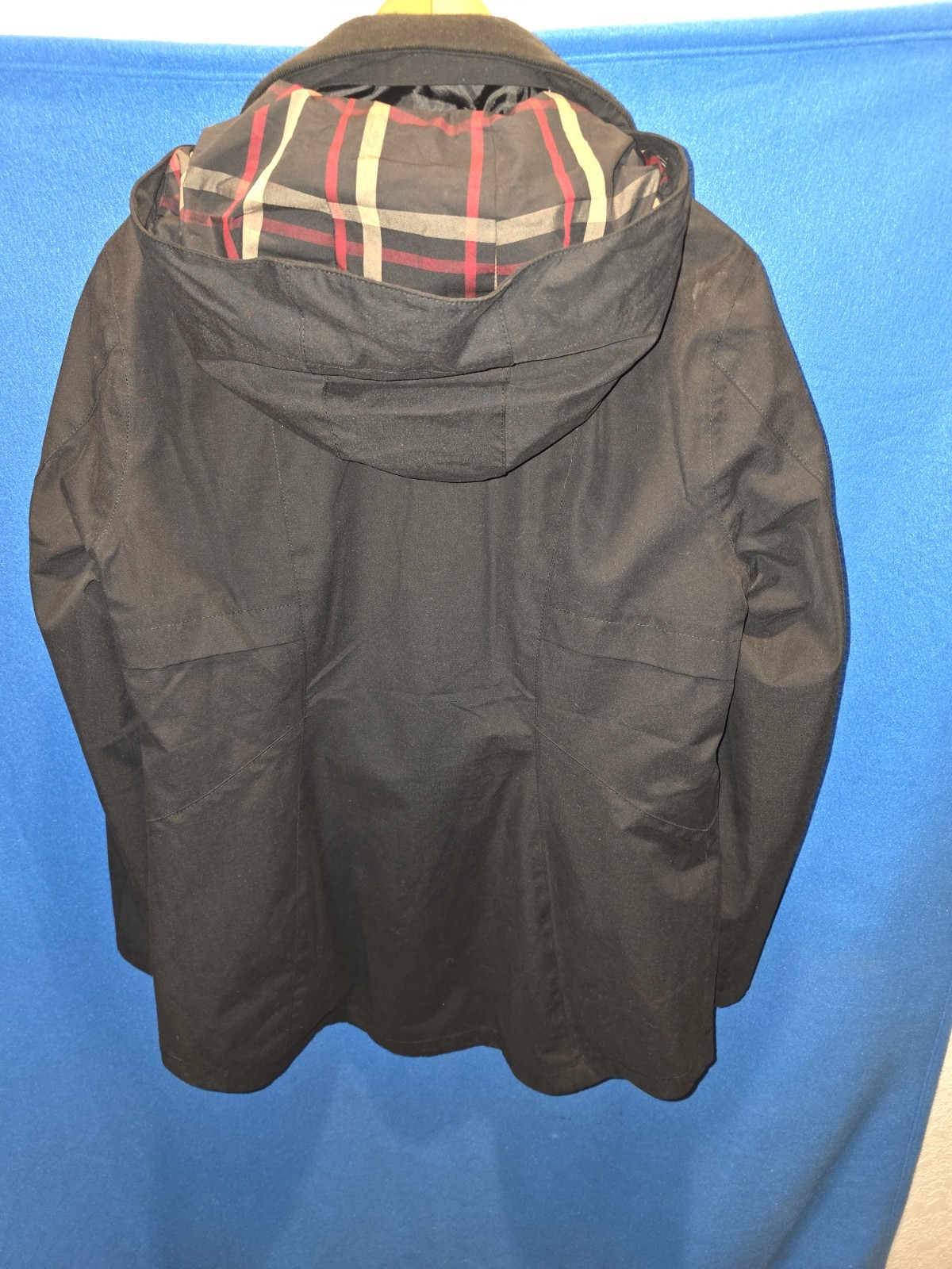 Pendleton Womens Black Hooded Rain Jacket With Pl… - image 2