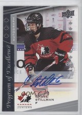 2021 Upper Deck Team Canada Juniors Gold Spectrum Chase Stillman #116 Auto 0a7v