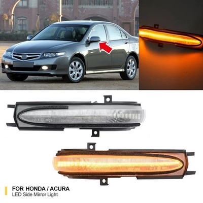 Mirror Turn Signal Indicator Light Clear For Honda Accord 06-07 Acura TSX 04-08