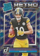 2024 Panini Donruss Roman Wilson Retro SP RC Pittsburgh Steelers