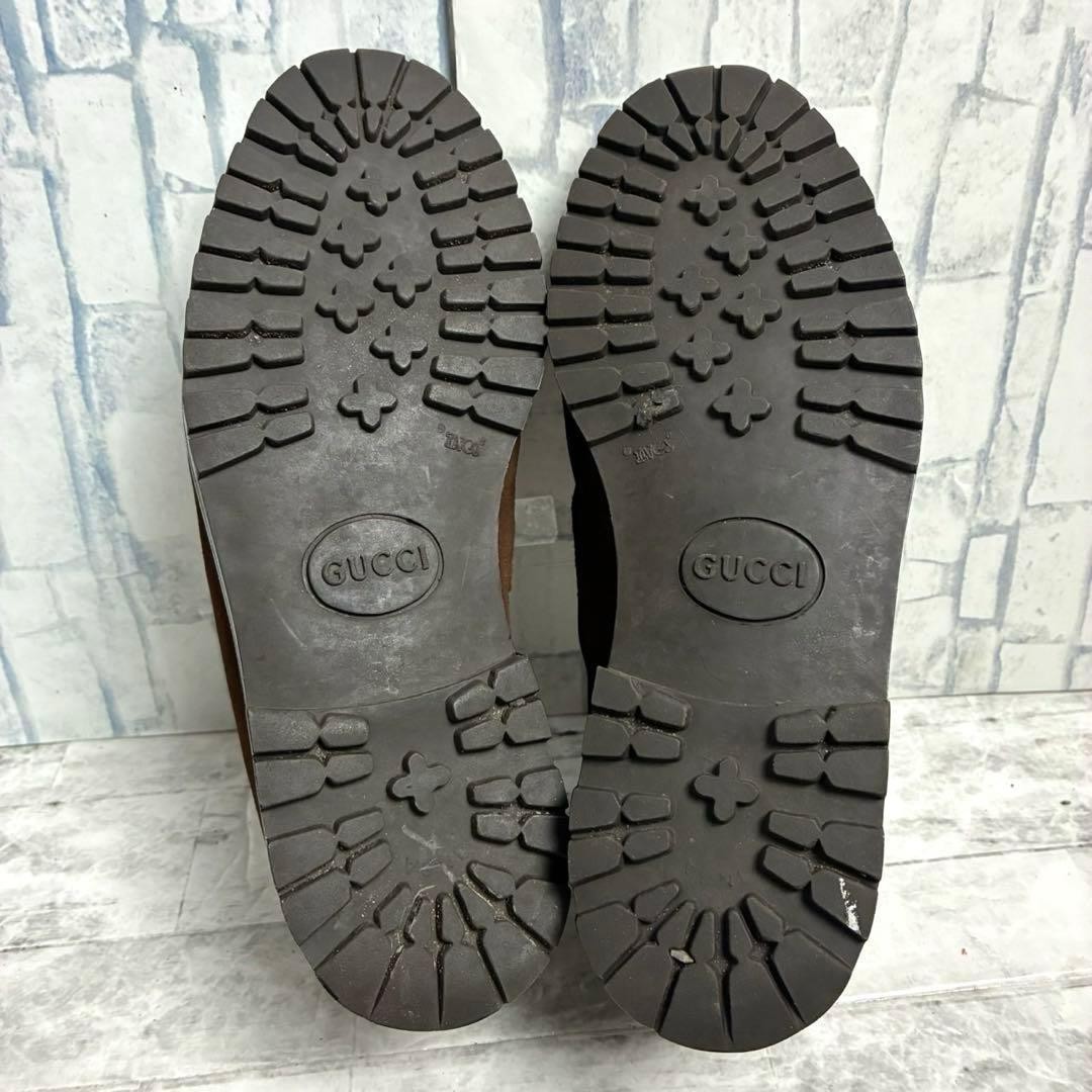 GUCCI Boots Shoes Horsebit EU 35.5 US 5.5 Suede Brown Authentic thumbnail 12