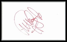 Lee Fogolin 3 X 5 Index Card Autographed !!