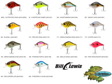 Bill Lewis Crankbait - GNAT Micro Tiny 1/8oz (GN18) Pick Any of 14 Colors