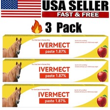 3 Pack New Paste Wormer Horse Dewormer Apple ...