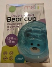 MELII DOUBLE WALL BEAR CUP  KIDS BEAR SHAPED DRINKING CUP 4.9 Fluid Oz 12 Mo 