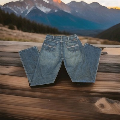 Wrangler 20X Jeans Mens 34x36 Dark Blue Wash Style 33 Extreme Relaxed Cowboy