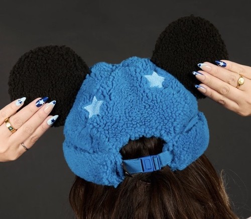 2025 Cakeworthy Disney Fantasia Mickey Sherpa Beanie Ear Hat NEW - Picture 4 of 5