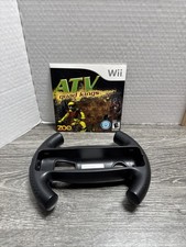 ATV Quad Kings (Nintendo Wii, 2009) w/ Exclusive Custom Wii Wheel – Tested Works