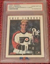 Eric Lindros ⭐TheGreat88⭐ 1992 SCORE 💥PRESS CONFERENCE💥 flyers GEM MINT PSA 10