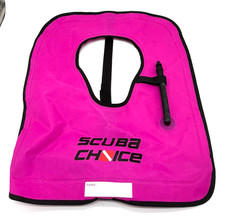 Scuba Choice Inflatable Snorkel Vest Neon Pink Adult Swim Buoyancy Jacket Large